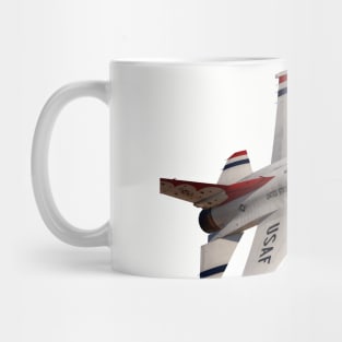 USAF Thunderbirds F-16C Solo Sneak Pass 3 no background Mug